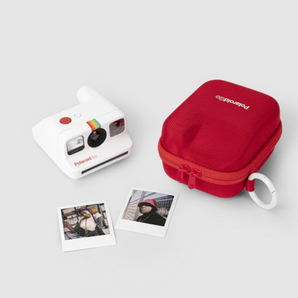 Étui Collier En Silicone Pour Polaroid Cube - Housse De Protection Antichoc Avec Lanière - Rouge